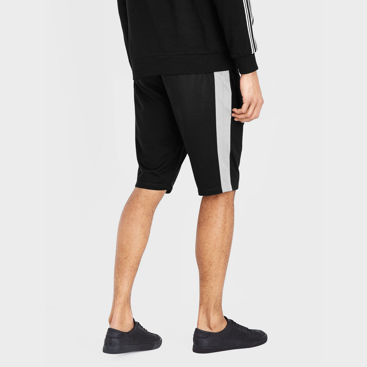 Men’s Stripe Track Shorts in track shorts_track shorts mens_hind running shorts_boys track shorts_gucci shorts_gucci shorts mens_gucci shorts cheap_Black/Hunter Green/Red - Hat and