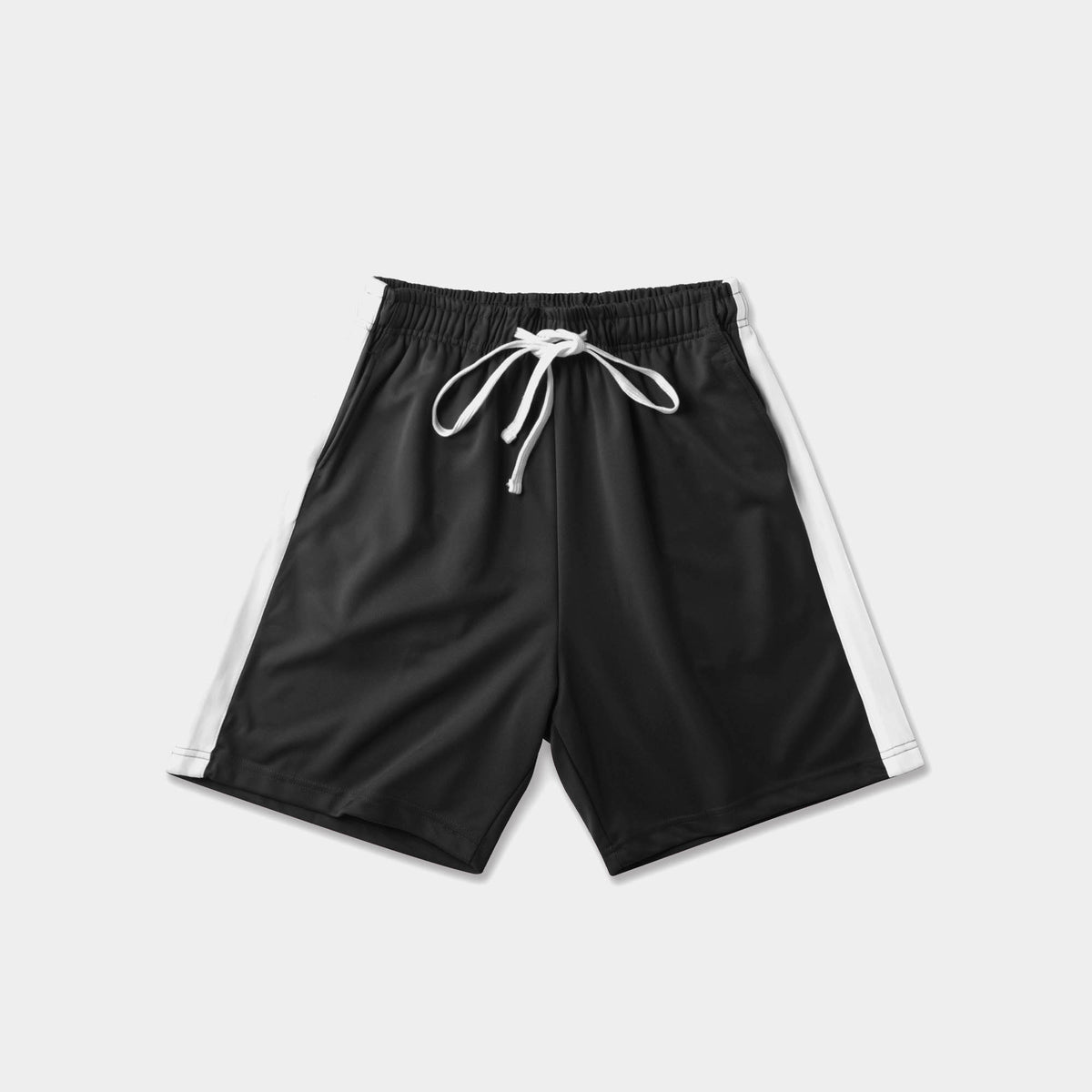 Men’s Stripe Track Shorts in track shorts_track shorts mens_hind running shorts_boys track shorts_gucci shorts_gucci shorts mens_gucci shorts cheap_Black/Hunter Green/Red - Hat and