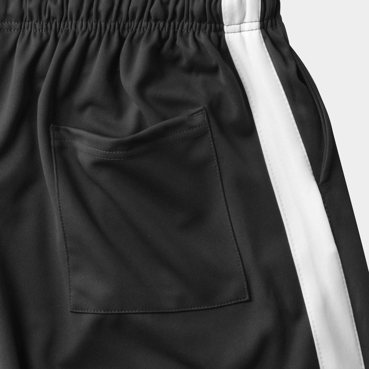 Men’s Stripe Track Shorts in track shorts_track shorts mens_hind running shorts_boys track shorts_gucci shorts_gucci shorts mens_gucci shorts cheap_Black/Hunter Green/Red - Hat and