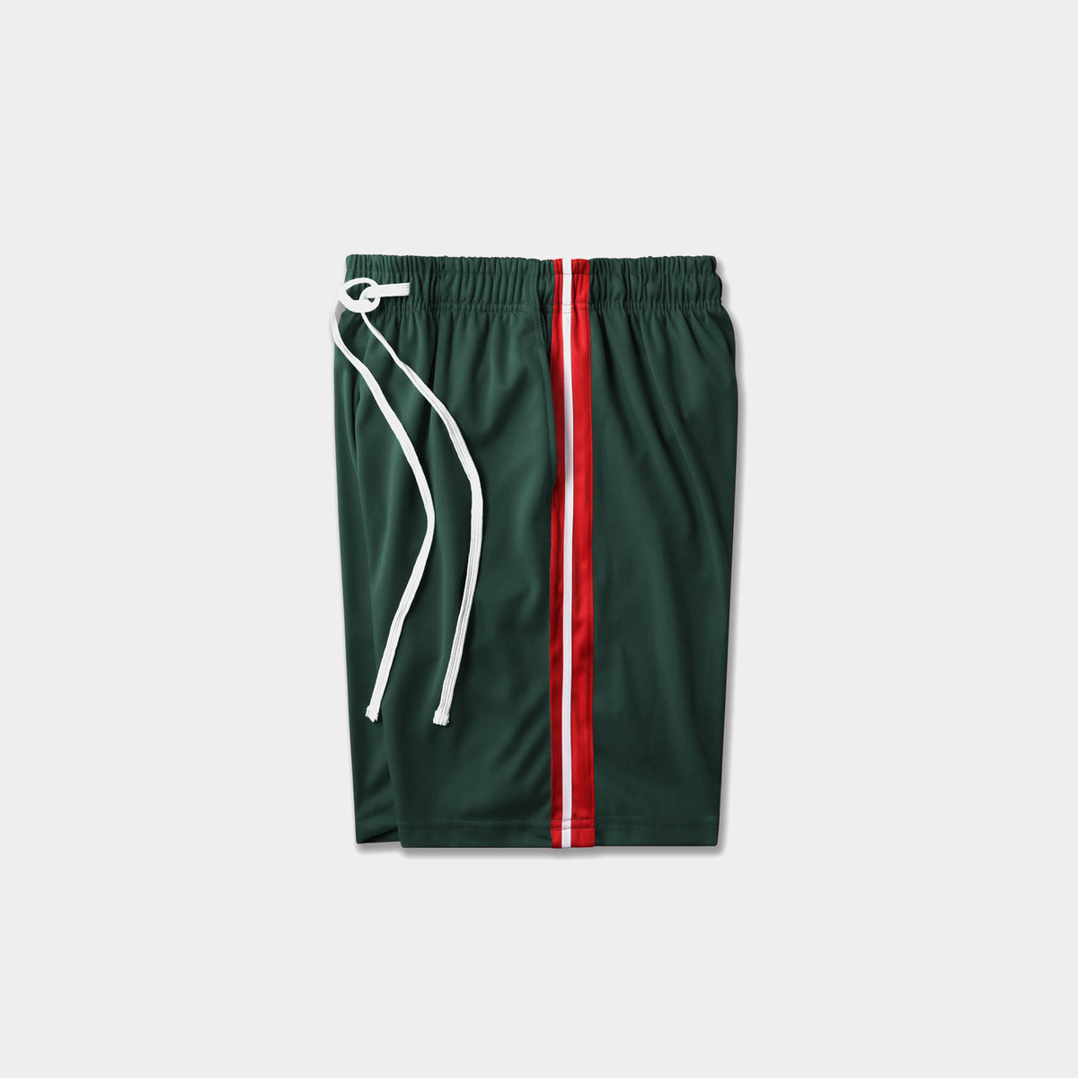 Men’s Stripe Track Shorts in track shorts_track shorts mens_hind running shorts_boys track shorts_gucci shorts_gucci shorts mens_gucci shorts cheap_Hunter Green/Red/White - Hat and