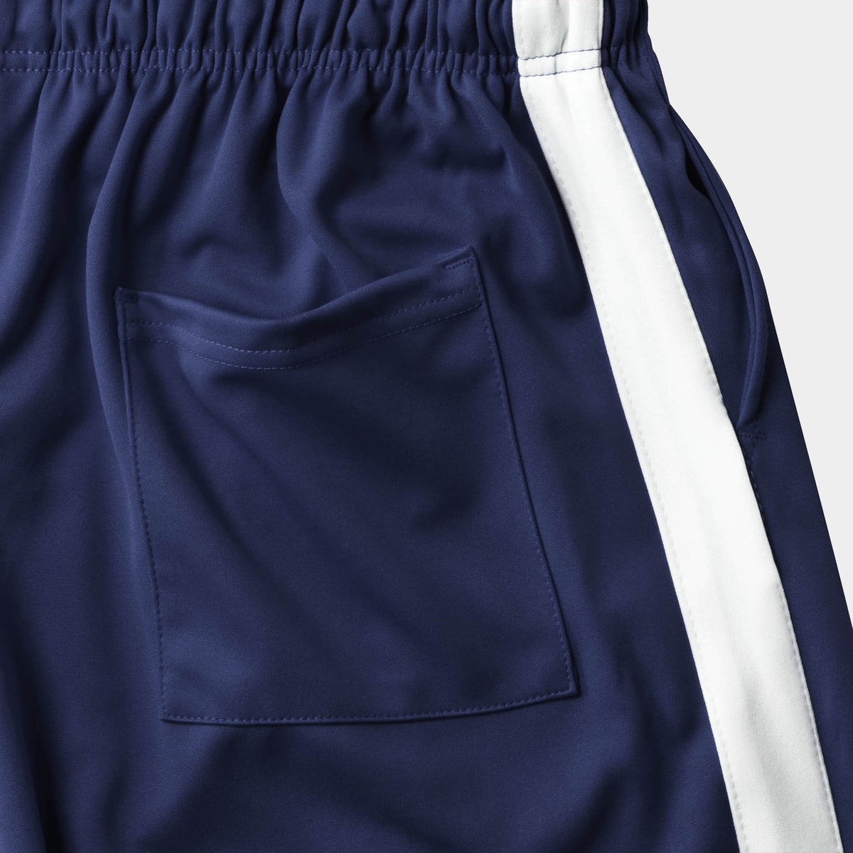 Men’s Stripe Track Shorts in track shorts_track shorts mens_hind running shorts_boys track shorts_gucci shorts_gucci shorts mens_gucci shorts cheap_Navy/White - Hat and Beyond casu
