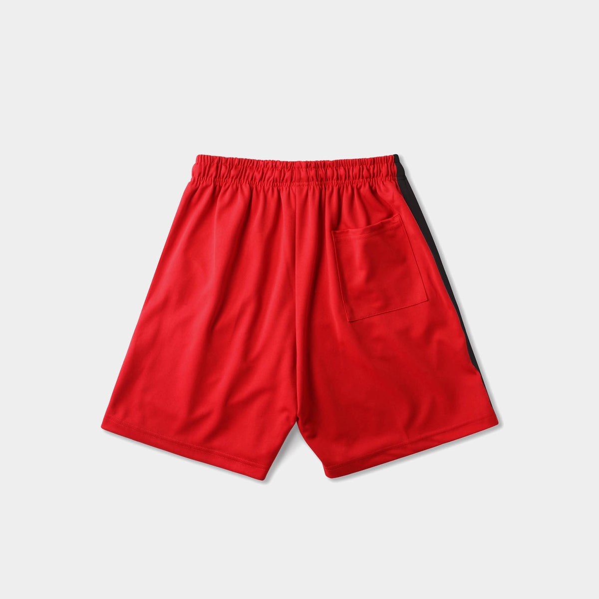 Men’s Stripe Track Shorts in track shorts_track shorts mens_hind running shorts_boys track shorts_gucci shorts_gucci shorts mens_gucci shorts cheap_Red/Black - Hat and Beyond casua