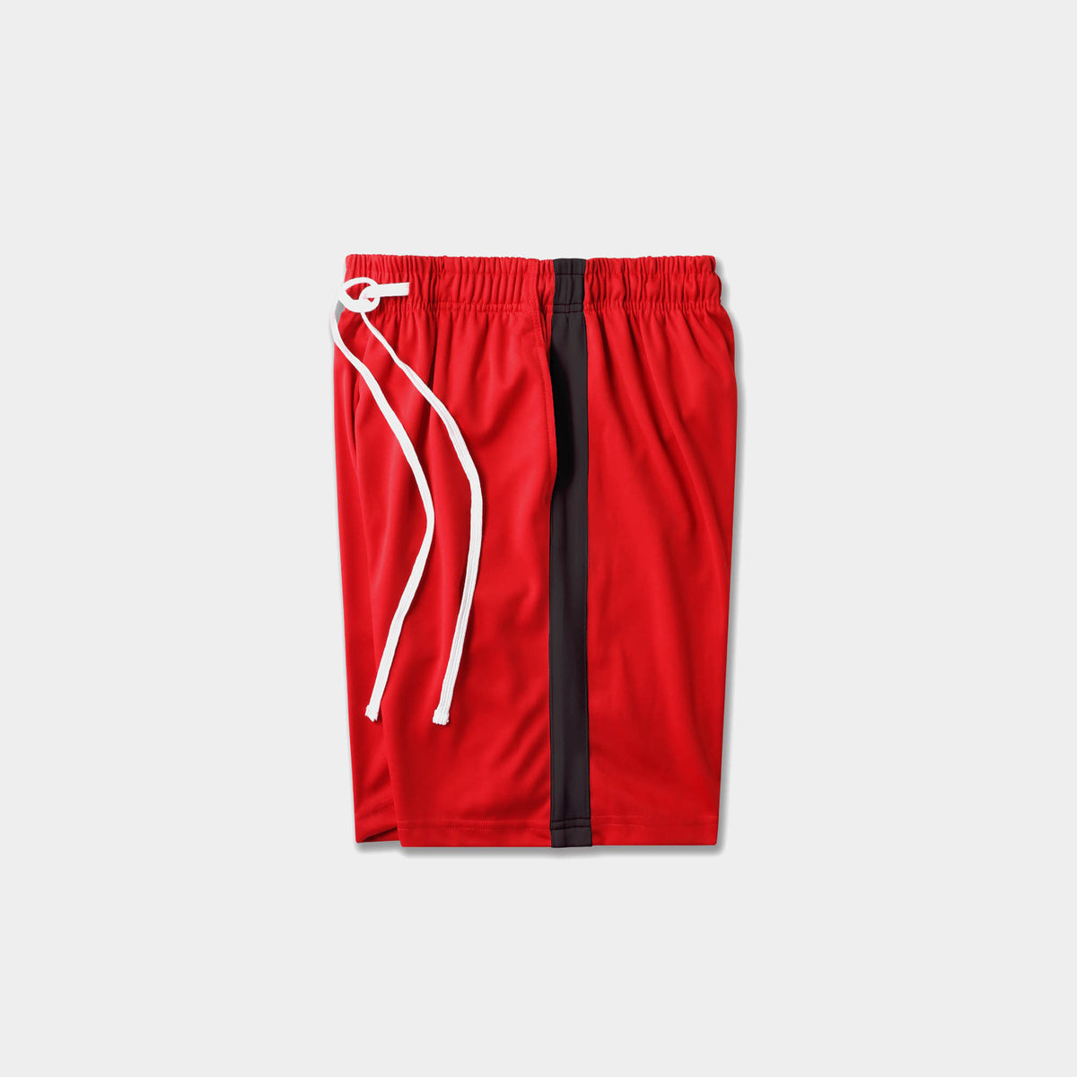 Men’s Stripe Track Shorts in track shorts_track shorts mens_hind running shorts_boys track shorts_gucci shorts_gucci shorts mens_gucci shorts cheap_Red/Black - Hat and Beyond casua