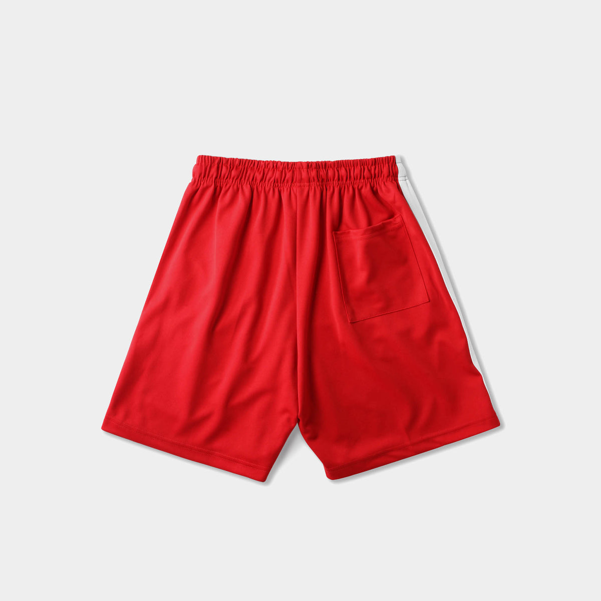 Men’s Stripe Track Shorts in track shorts_track shorts mens_hind running shorts_boys track shorts_gucci shorts_gucci shorts mens_gucci shorts cheap_Red/White - Hat and Beyond casua