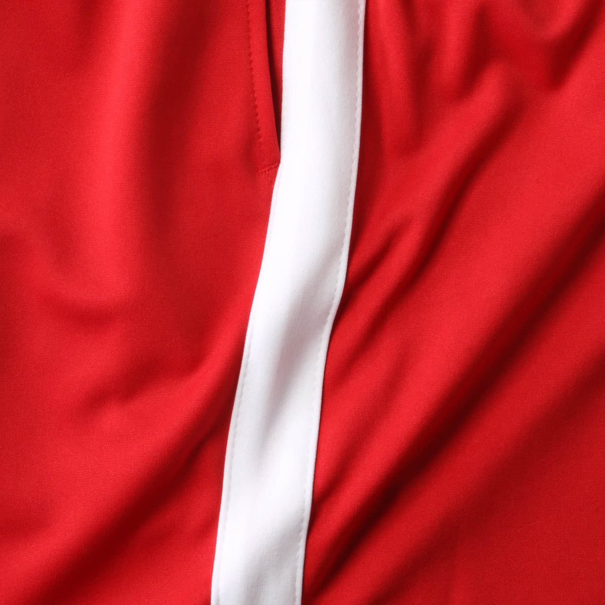 Men’s Stripe Track Shorts in track shorts_track shorts mens_hind running shorts_boys track shorts_gucci shorts_gucci shorts mens_gucci shorts cheap_Red/White - Hat and Beyond casua