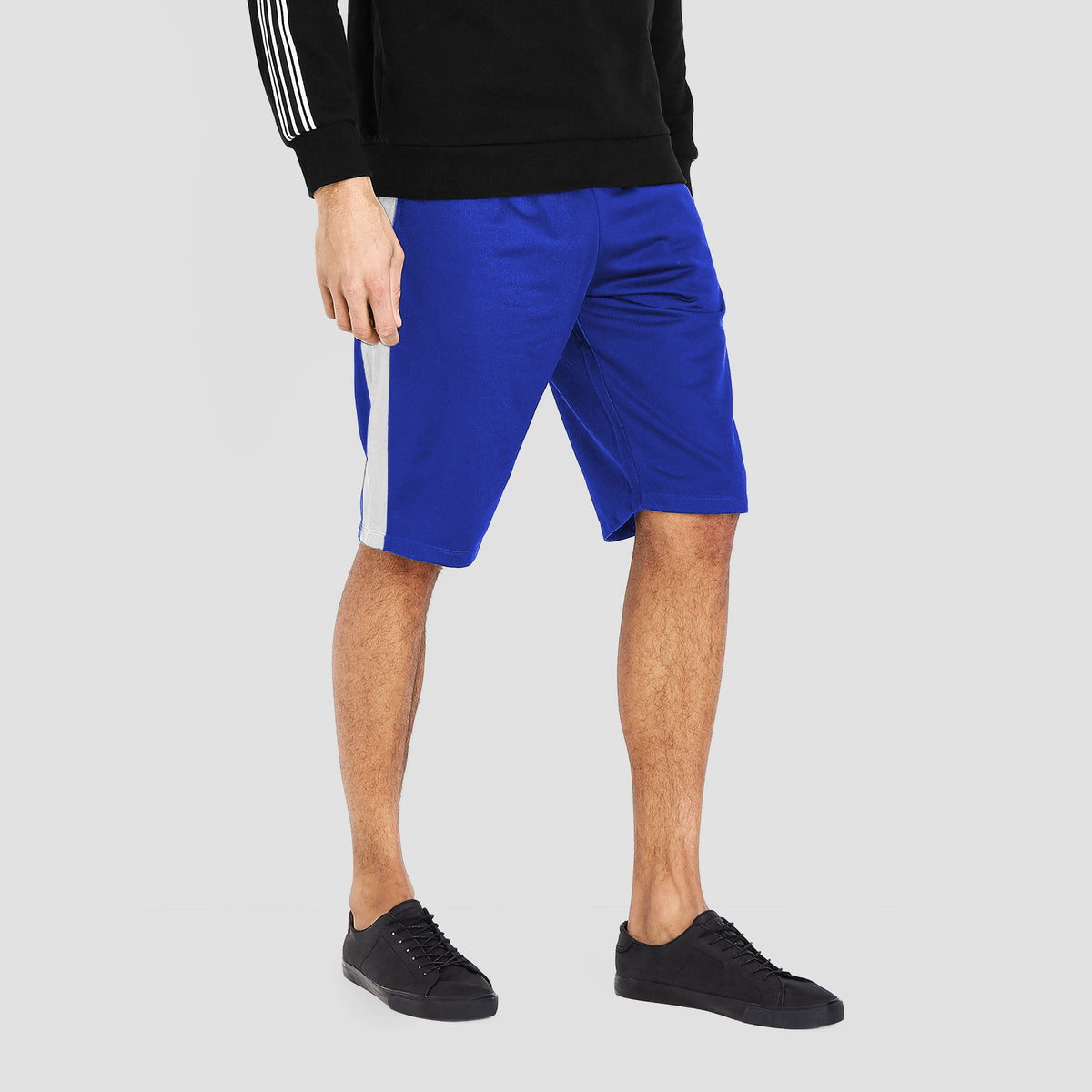 Men’s Stripe Track Shorts in track shorts_track shorts mens_hind running shorts_boys track shorts_gucci shorts_gucci shorts mens_gucci shorts cheap_Royal Blue/White - Hat and Beyon