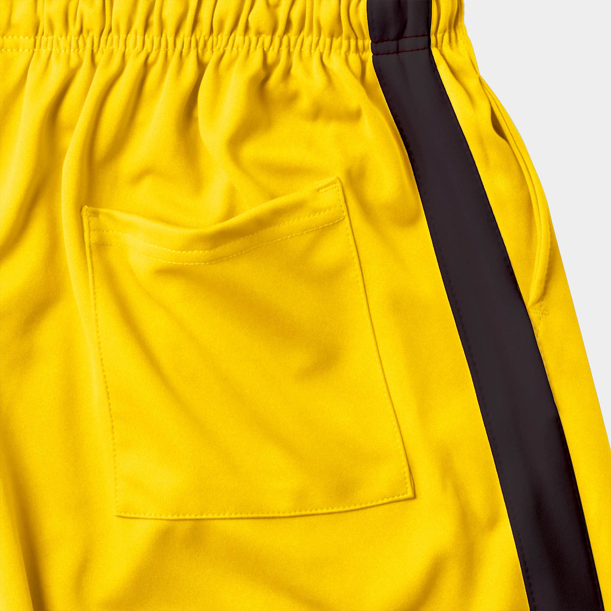 Men’s Stripe Track Shorts in track shorts_track shorts mens_hind running shorts_boys track shorts_gucci shorts_gucci shorts mens_gucci shorts cheap_Yellow/Black - Hat and Beyond ca