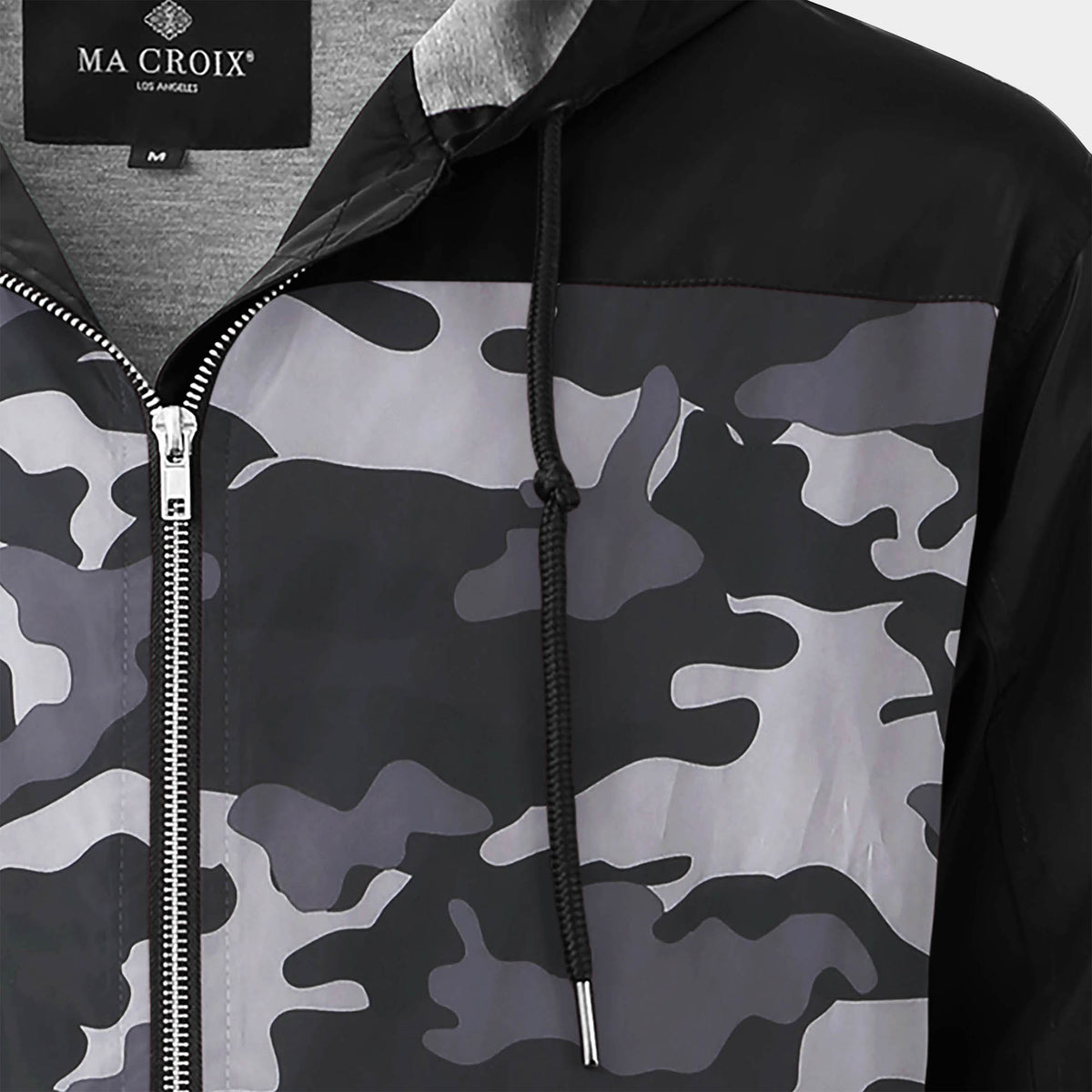Men’s Premium Windbreaker in windbreaker jacket_champion windbreaker_mens windbreaker_mens windbreaker jacket_carhartt windbreaker_retro windbreaker_boys windbreaker_Black/Camo - H
