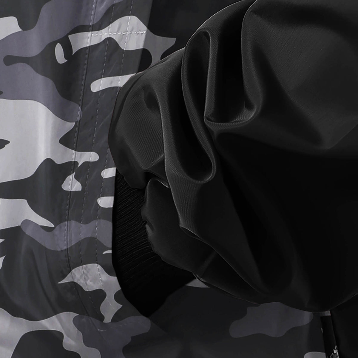 Men’s Premium Windbreaker in windbreaker jacket_champion windbreaker_mens windbreaker_mens windbreaker jacket_carhartt windbreaker_retro windbreaker_boys windbreaker_Black/Camo - H