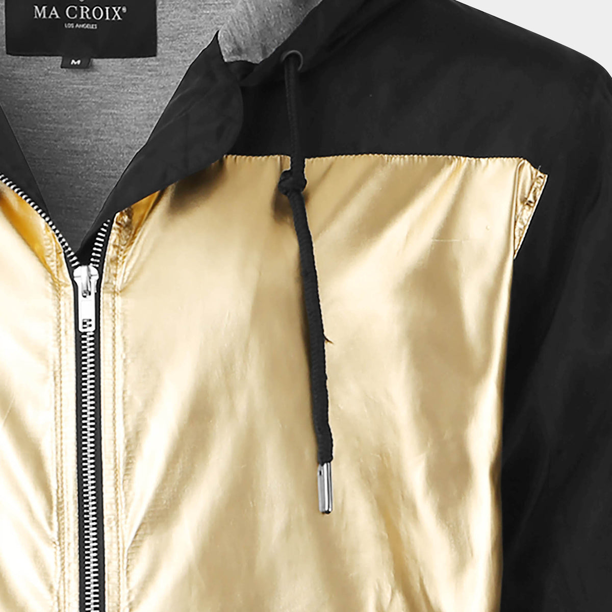 Men’s Premium Windbreaker in windbreaker jacket_champion windbreaker_mens windbreaker_mens windbreaker jacket_carhartt windbreaker_retro windbreaker_boys windbreaker_Black/Gold - H
