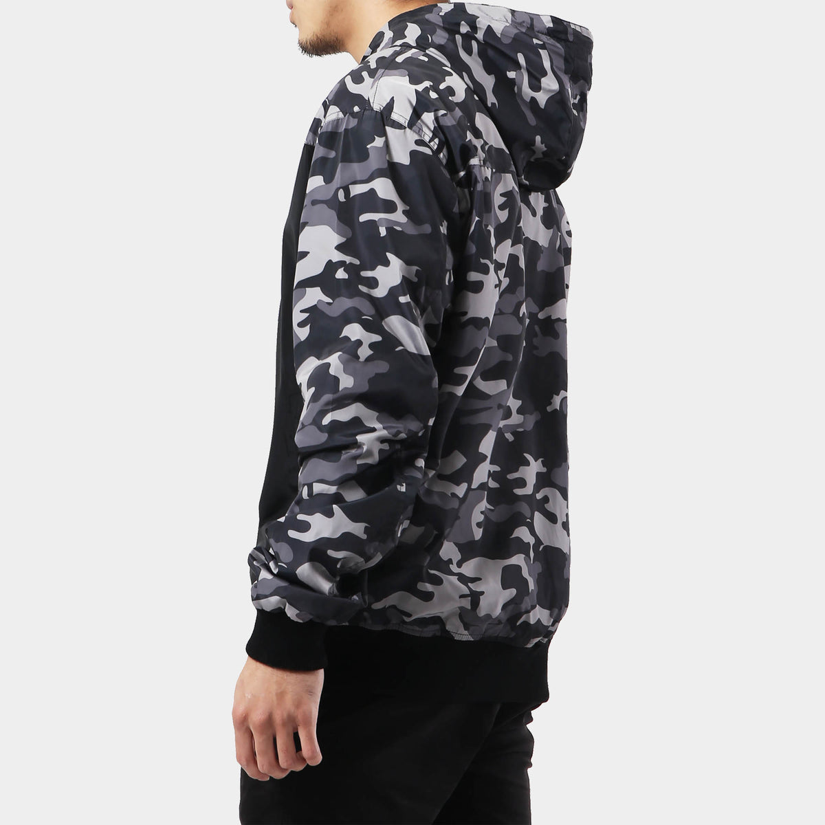 Men’s Premium Windbreaker in windbreaker jacket_champion windbreaker_mens windbreaker_mens windbreaker jacket_carhartt windbreaker_retro windbreaker_boys windbreaker_Camo/Black - H