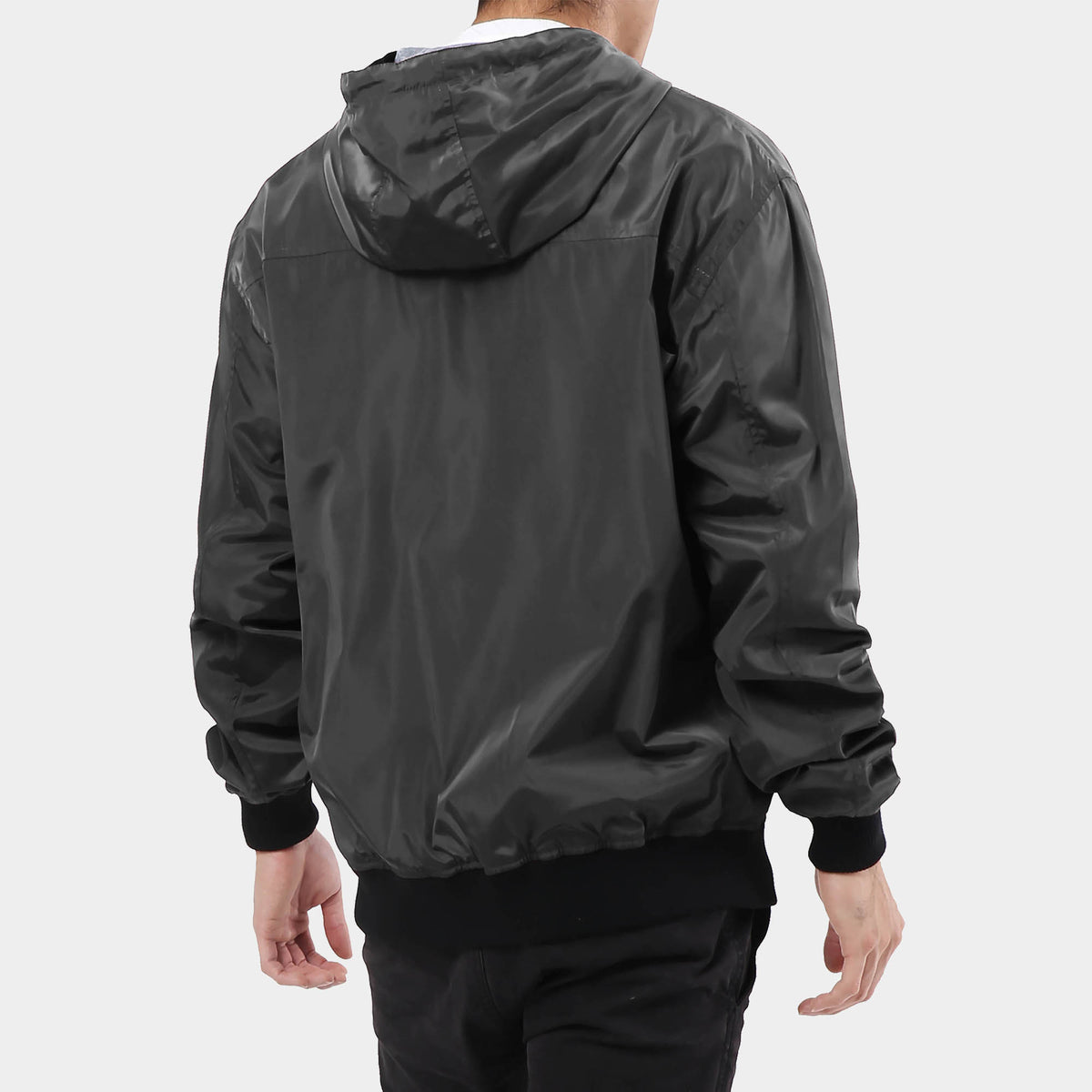Men’s Premium Windbreaker in windbreaker jacket_champion windbreaker_mens windbreaker_mens windbreaker jacket_carhartt windbreaker_retro windbreaker_boys windbreaker_Charcoal - Hat