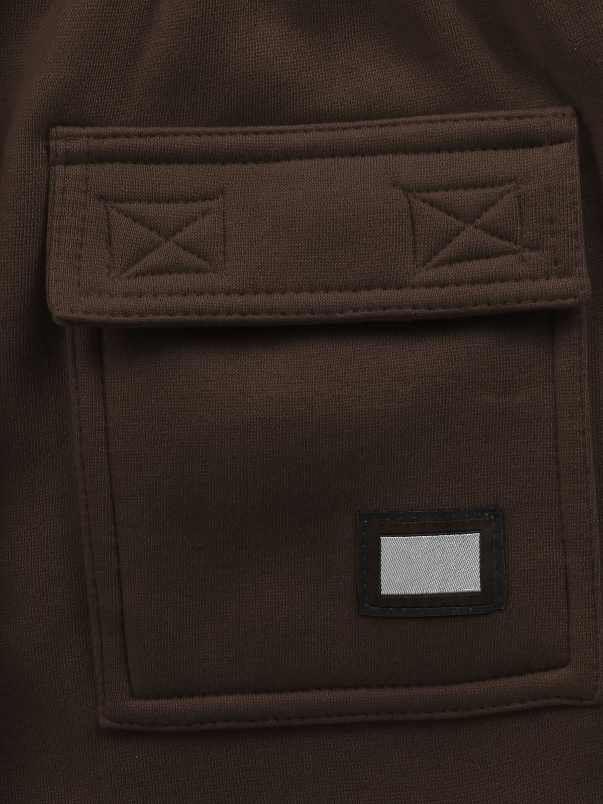 Men’s Premium Fleece Cargo Sweat Shorts Loose Fit in Brown - Hat and Beyond casual shorts