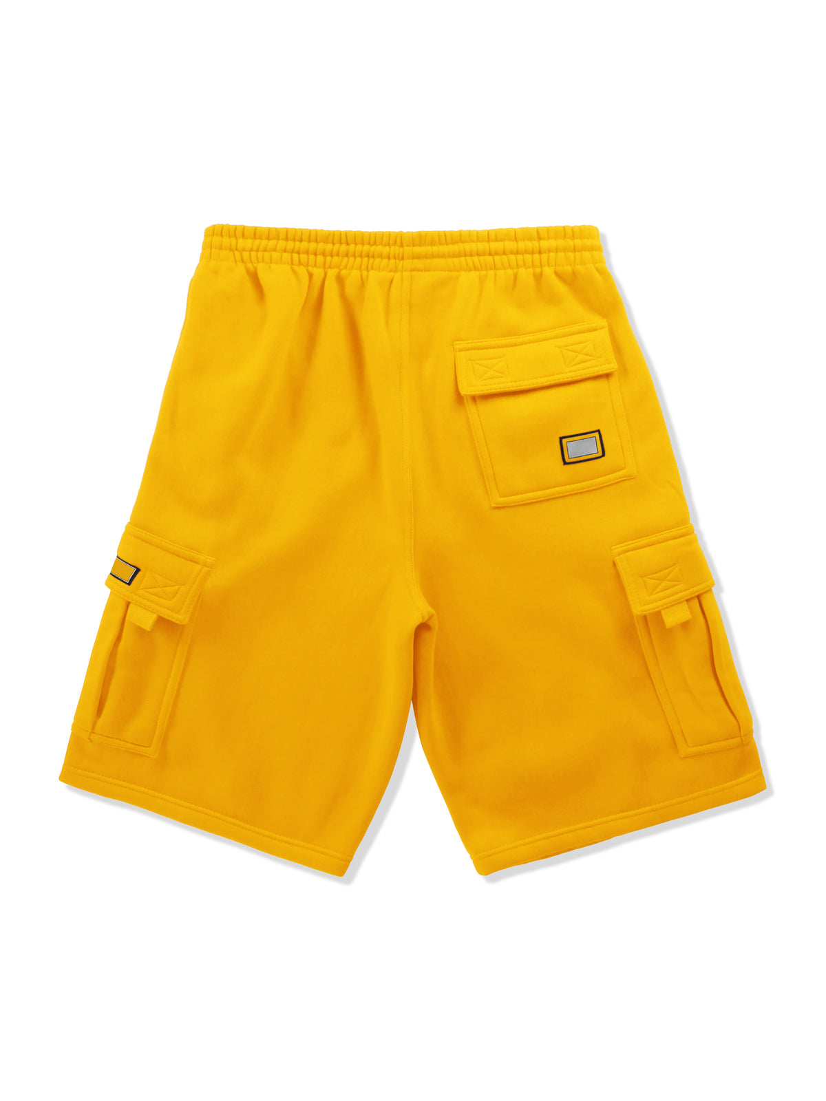 Men’s Premium Fleece Cargo Sweat Shorts Loose Fit in Gold - Hat and Beyond casual shorts