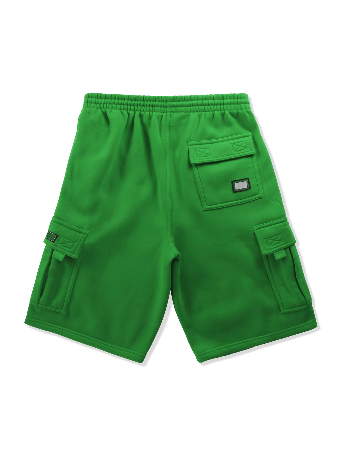 Men’s Premium Fleece Cargo Sweat Shorts Loose Fit in Kelly Green - Hat and Beyond casual shorts