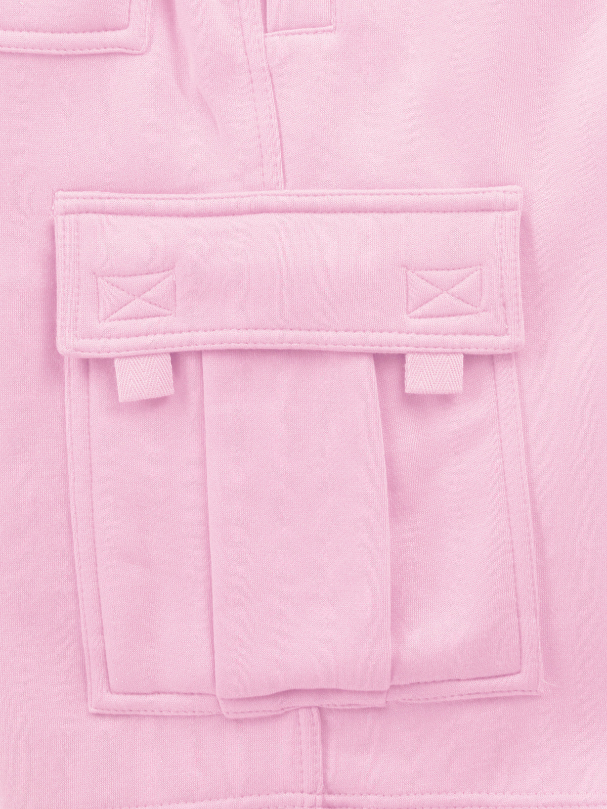 Men’s Premium Fleece Cargo Sweat Shorts Loose Fit in Pink - Hat and Beyond casual shorts