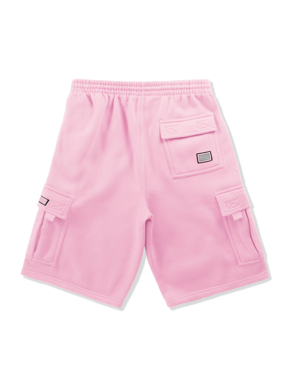 Men’s Premium Fleece Cargo Sweat Shorts Loose Fit in Pink - Hat and Beyond casual shorts