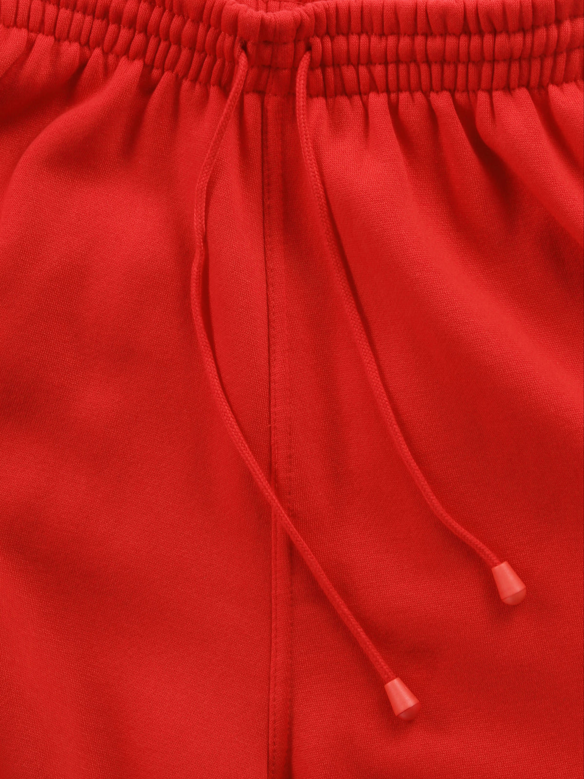 Men’s Premium Fleece Cargo Sweat Shorts Loose Fit in Red - Hat and Beyond casual shorts