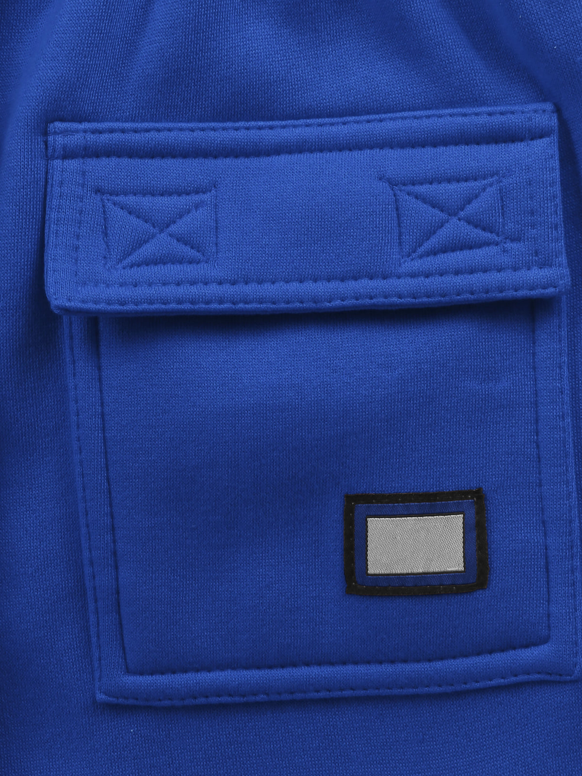 Men’s Premium Fleece Cargo Sweat Shorts Loose Fit in Royal Blue - Hat and Beyond casual shorts