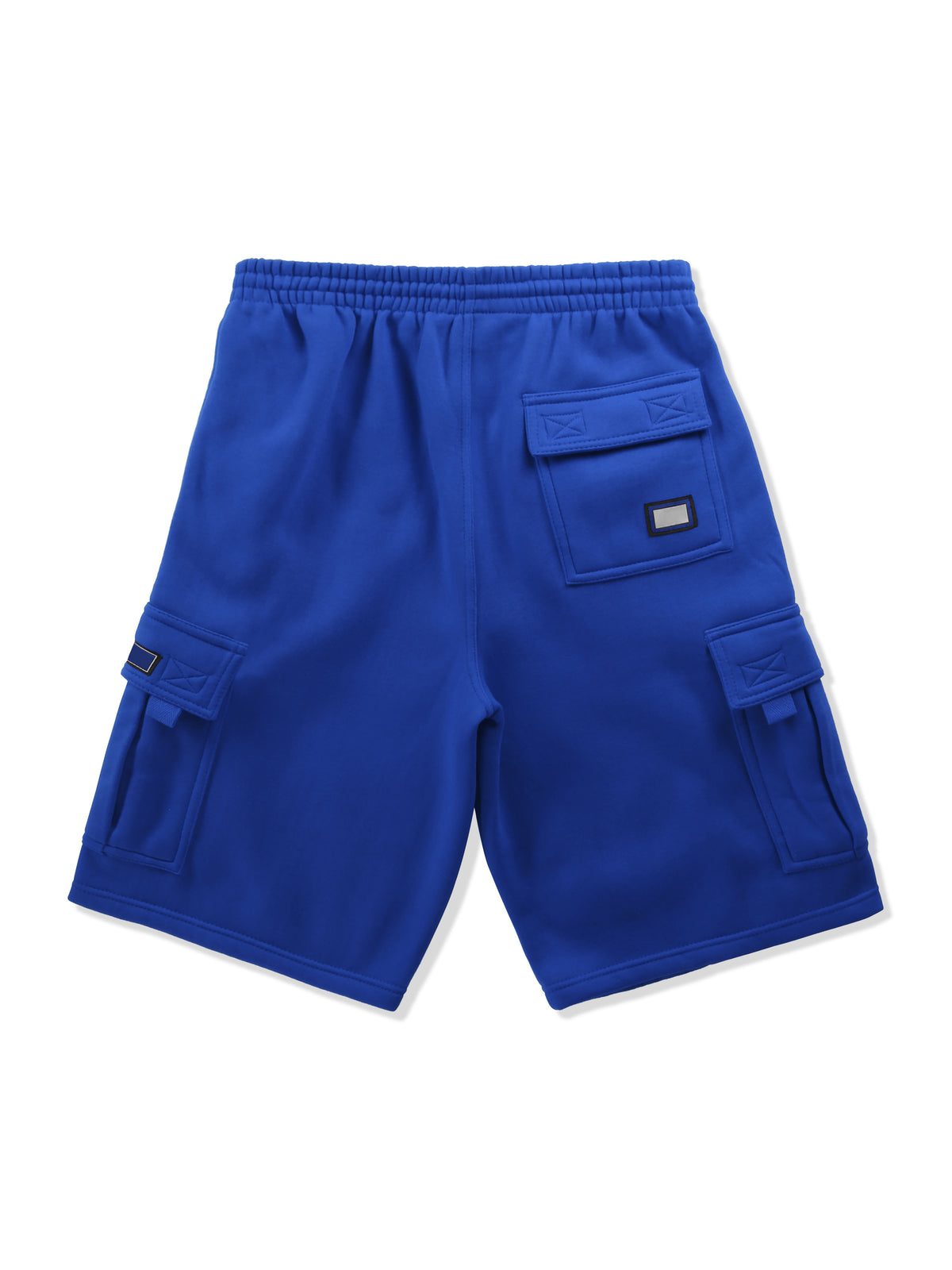 Men’s Premium Fleece Cargo Sweat Shorts Loose Fit in Royal Blue - Hat and Beyond casual shorts