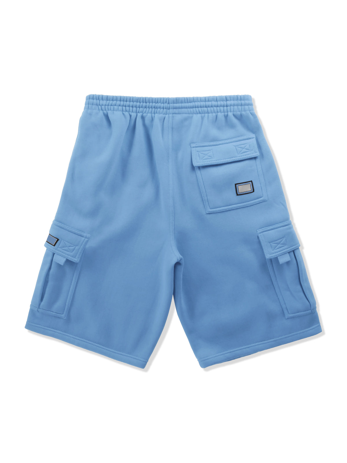 Men’s Premium Fleece Cargo Sweat Shorts Loose Fit in Sky Blue - Hat and Beyond casual shorts