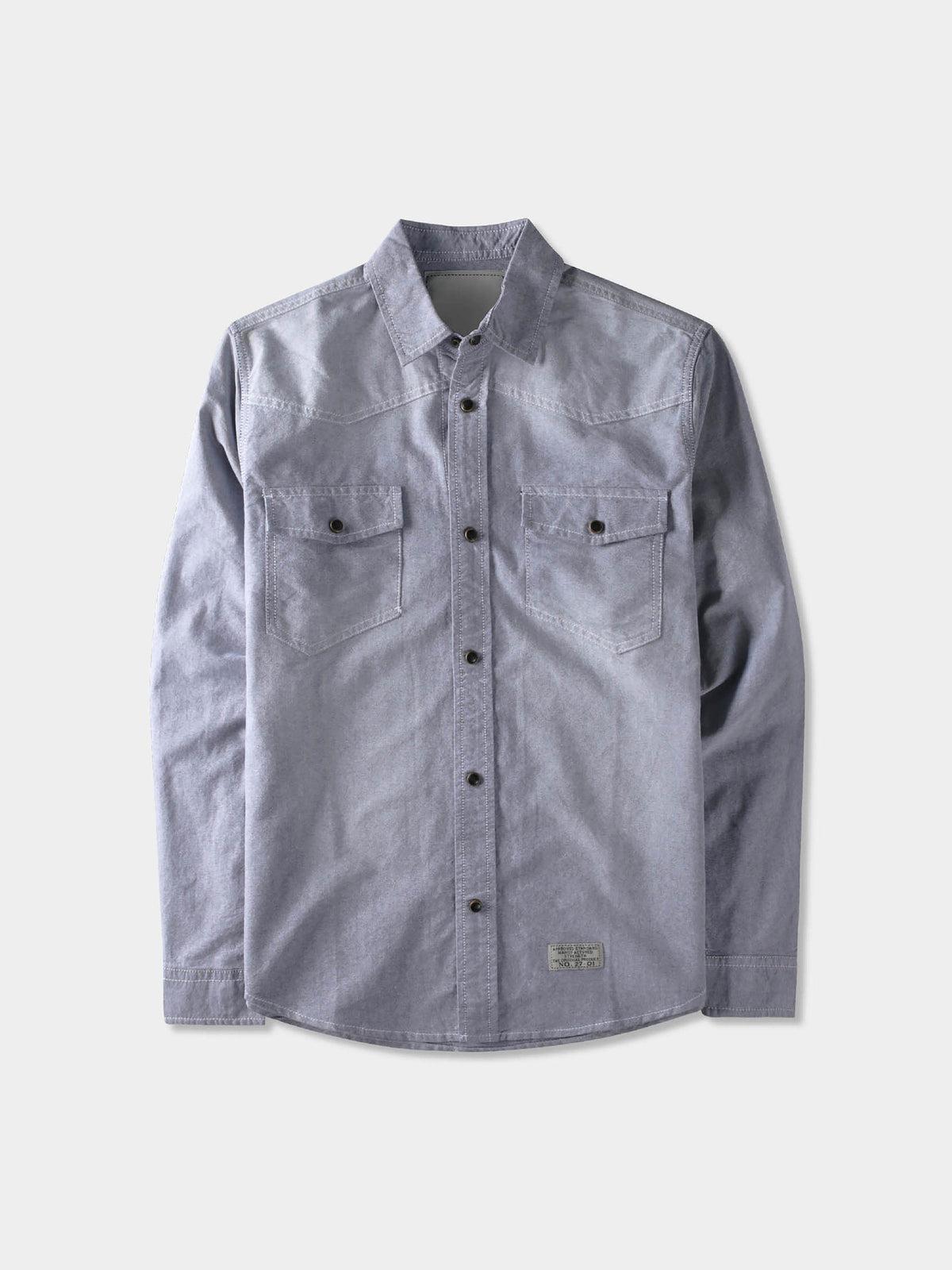 Men’s Denim Oxford Shirt in Men's Denim Oxford Shirt - Hat and Beyond - Hat and Beyond blank apparel