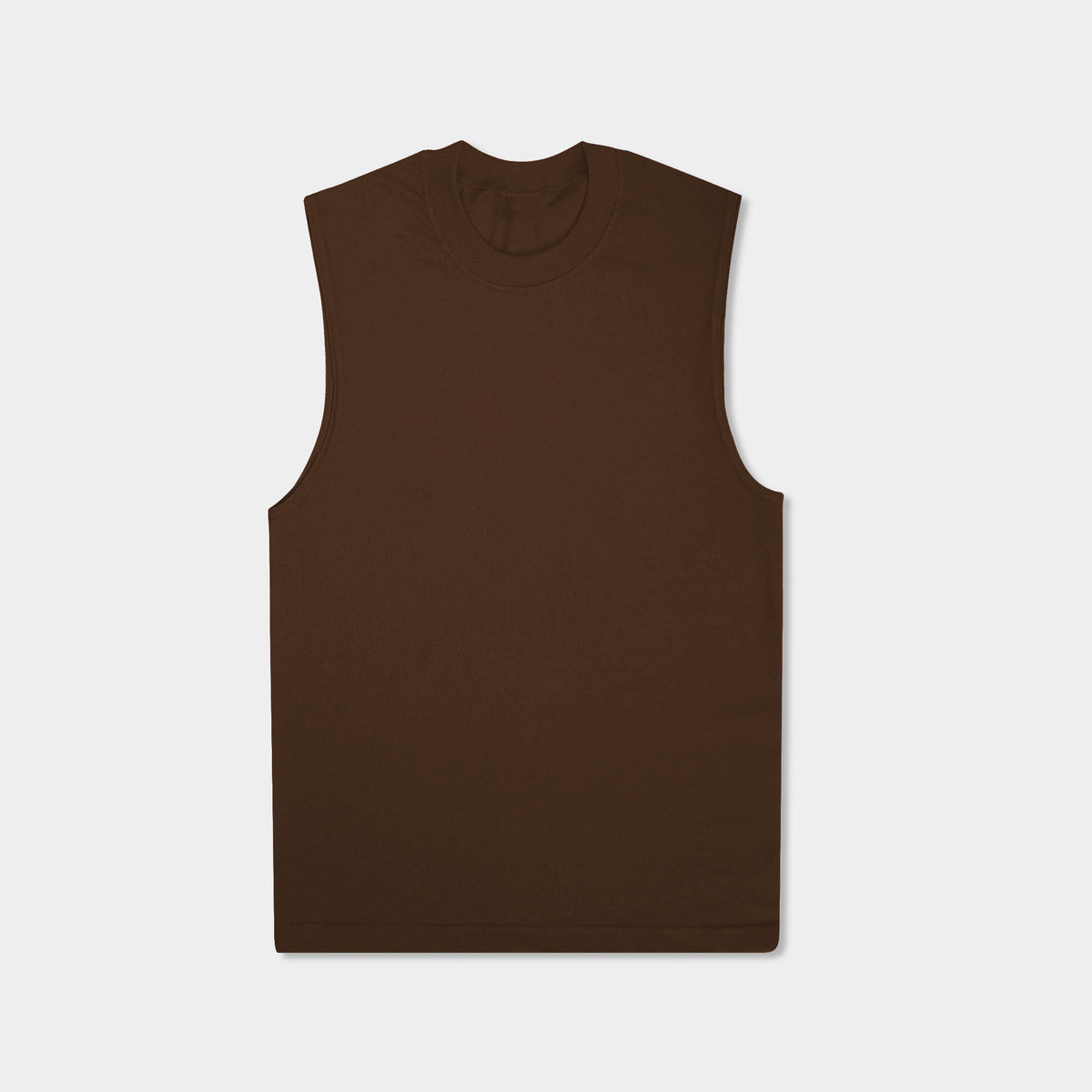 Men’s Muscle Tank Top in muscle tank_muscle tee_muscle tank tops_cropped muscle tank_under armour muscle shirt_insta slim tank_men muscle shirt_tank top_Brown - Hat and Beyond tank