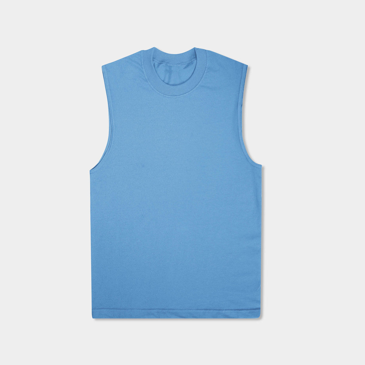 Men’s Muscle Tank Top in muscle tank_muscle tee_muscle tank tops_cropped muscle tank_under armour muscle shirt_insta slim tank_men muscle shirt_tank top_Carolina Blue - Hat and Bey