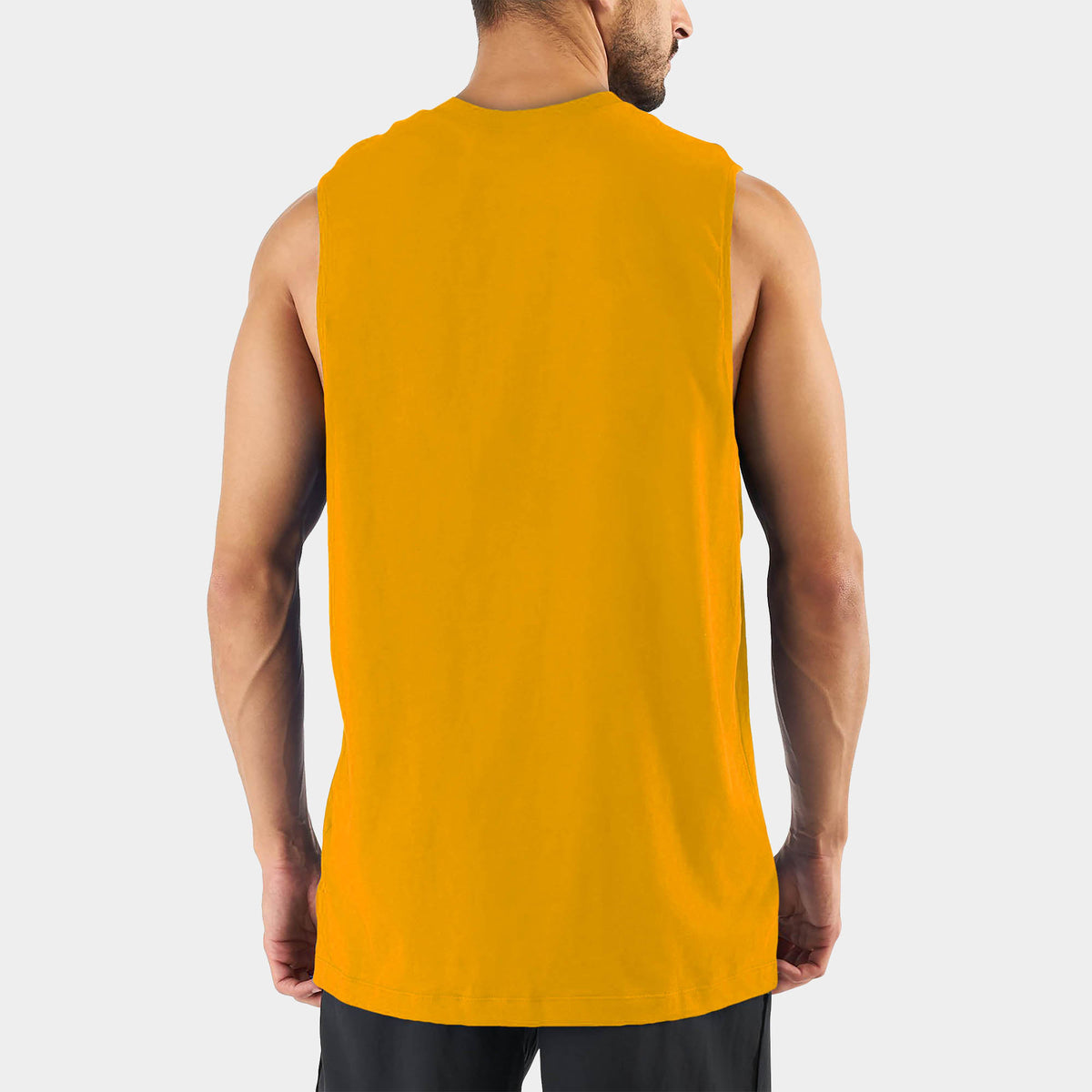 Men’s Muscle Tank Top in muscle tank_muscle tee_muscle tank tops_cropped muscle tank_under armour muscle shirt_insta slim tank_men muscle shirt_tank top_Gold - Hat and Beyond tank 