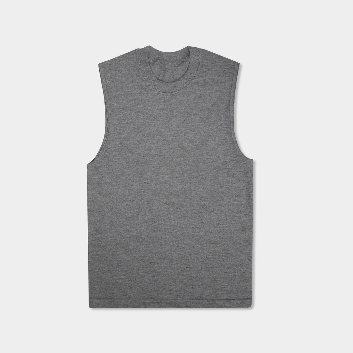 Men’s Muscle Tank Top in muscle tank_muscle tee_muscle tank tops_cropped muscle tank_under armour muscle shirt_insta slim tank_men muscle shirt_tank top_Heather Gray - Hat and Beyo