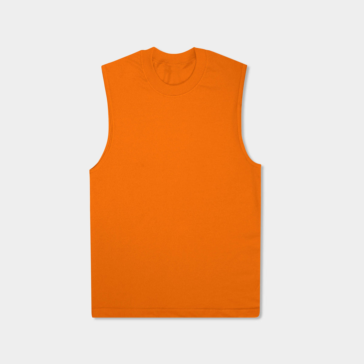 Men’s Muscle Tank Top in muscle tank_muscle tee_muscle tank tops_cropped muscle tank_under armour muscle shirt_insta slim tank_men muscle shirt_tank top_Orange - Hat and Beyond tan