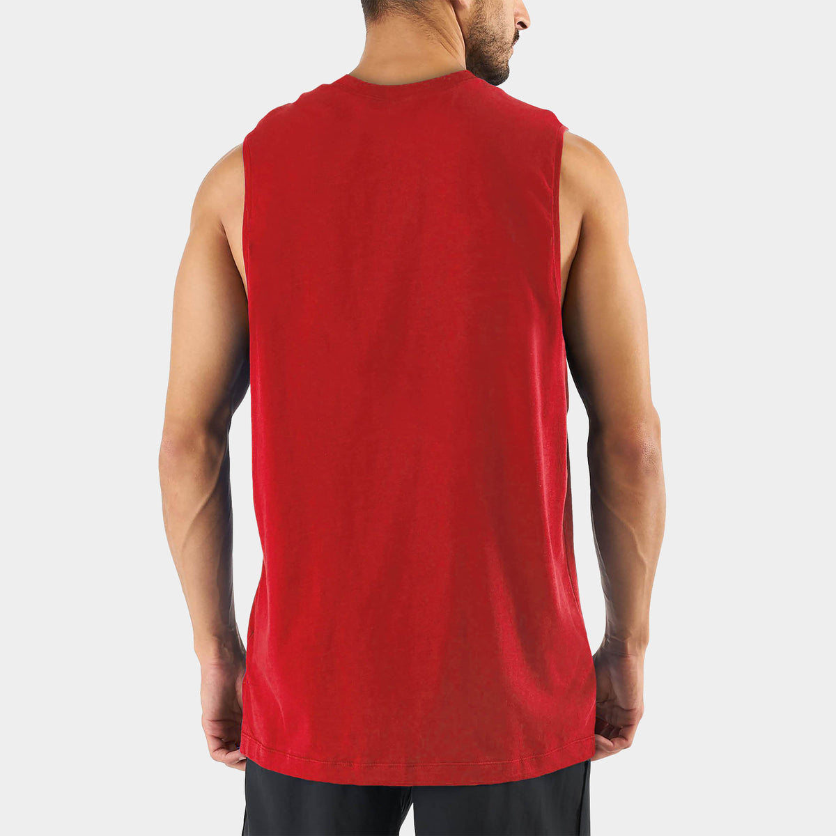 Men’s Muscle Tank Top in muscle tank_muscle tee_muscle tank tops_cropped muscle tank_under armour muscle shirt_insta slim tank_men muscle shirt_tank top_Red - Hat and Beyond tank t