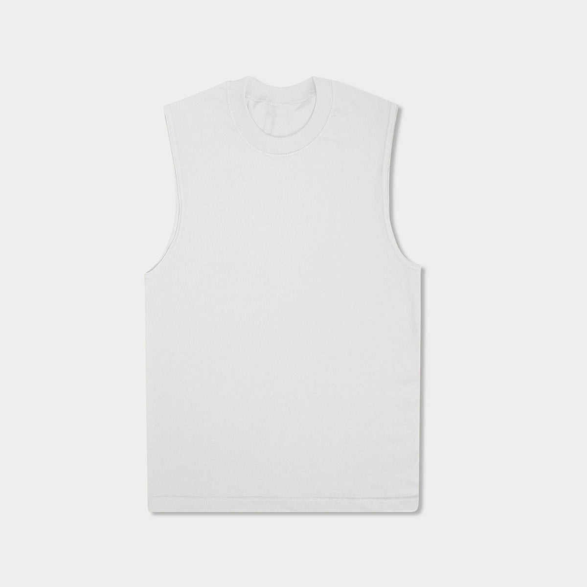 Men’s Muscle Tank Top in muscle tank_muscle tee_muscle tank tops_cropped muscle tank_under armour muscle shirt_insta slim tank_men muscle shirt_tank top_White - Hat and Beyond tank
