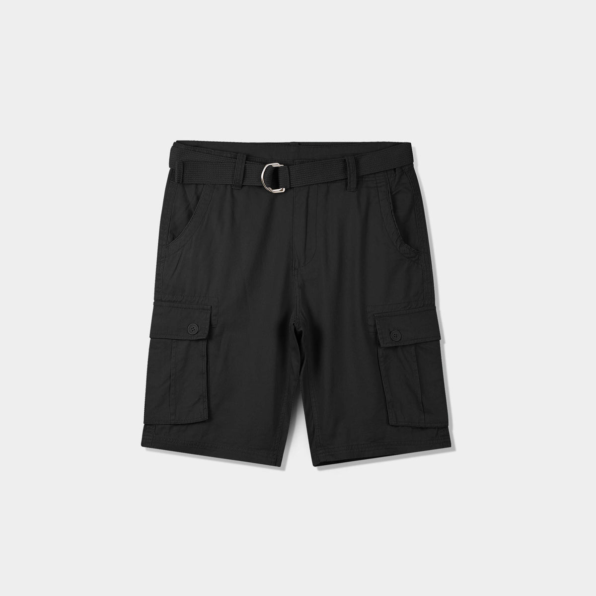 Men’s Cargo Shorts with Belt in cargo shorts_mens cargo shorts_men's cargo shorts_wrangler cargo shorts_boys cargo shorts_unionbay cargo shorts_old navy cargo shorts_Black - Hat an