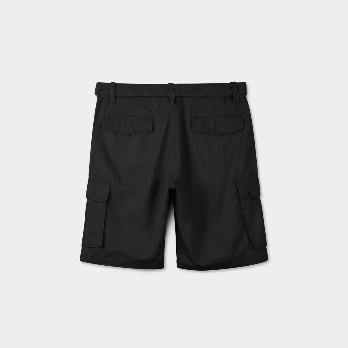 Men’s Cargo Shorts with Belt in cargo shorts_mens cargo shorts_men's cargo shorts_wrangler cargo shorts_boys cargo shorts_unionbay cargo shorts_old navy cargo shorts_Black - Hat an