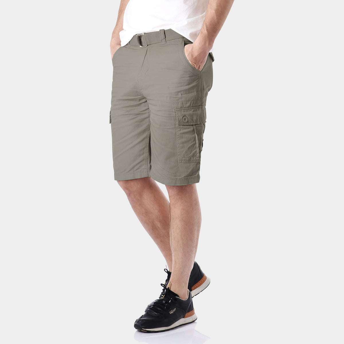 Men’s Cargo Shorts with Belt in cargo shorts_mens cargo shorts_men's cargo shorts_wrangler cargo shorts_boys cargo shorts_unionbay cargo shorts_old navy cargo shorts_Charcoal - Hat