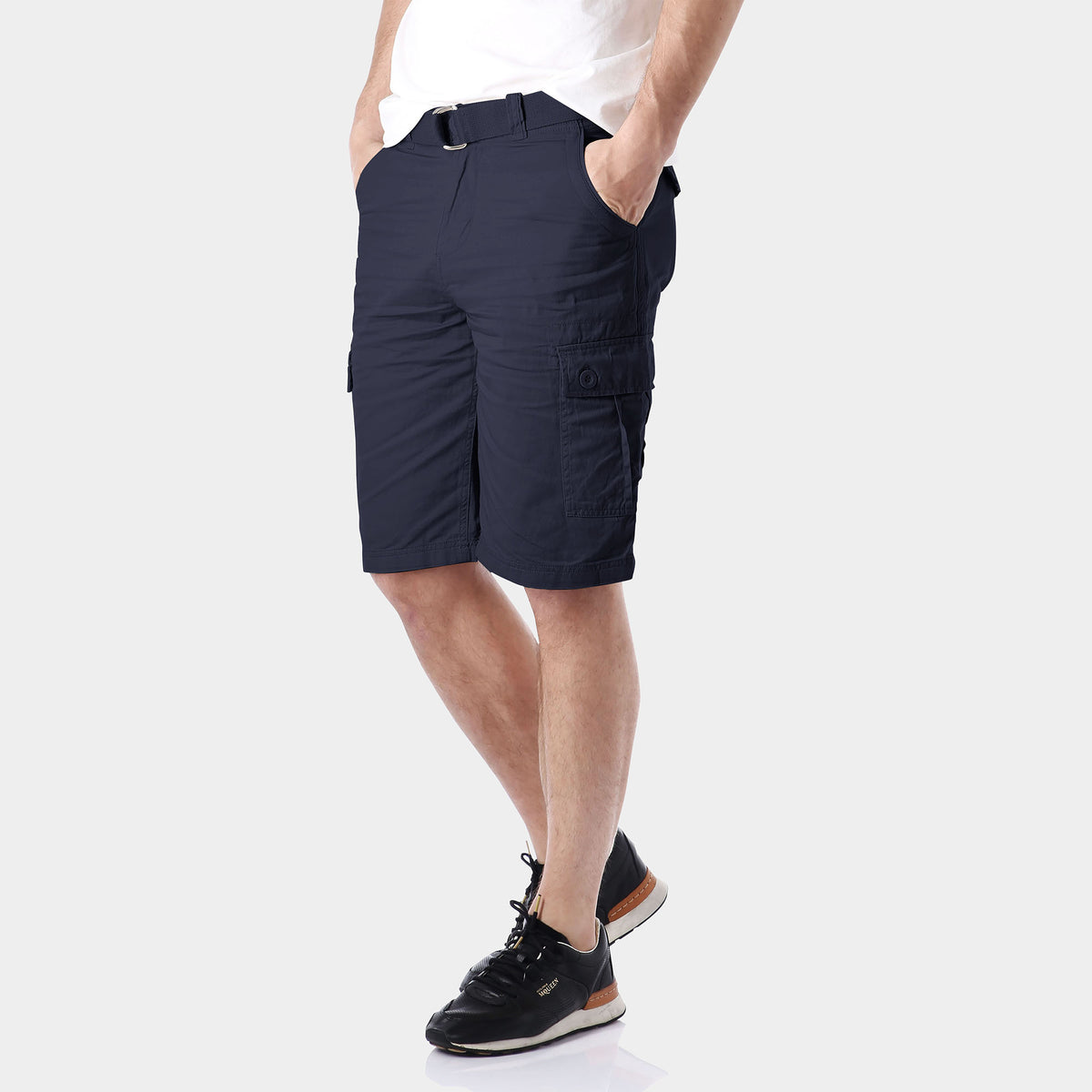 Men’s Cargo Shorts with Belt in cargo shorts_mens cargo shorts_men's cargo shorts_wrangler cargo shorts_boys cargo shorts_unionbay cargo shorts_old navy cargo shorts_Navy - Hat and