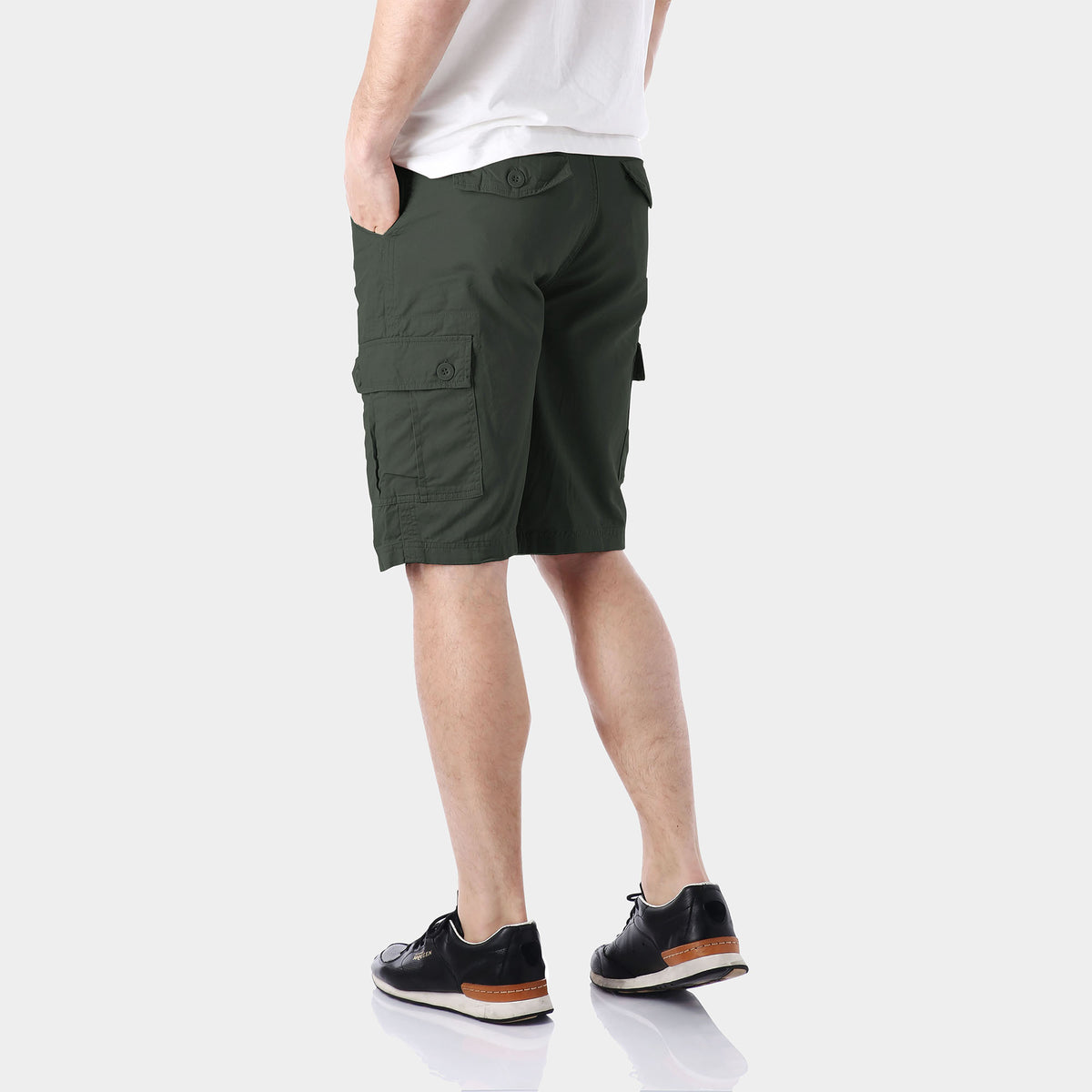 Men’s Cargo Shorts with Belt in cargo shorts_mens cargo shorts_men's cargo shorts_wrangler cargo shorts_boys cargo shorts_unionbay cargo shorts_old navy cargo shorts_Olive - Hat an
