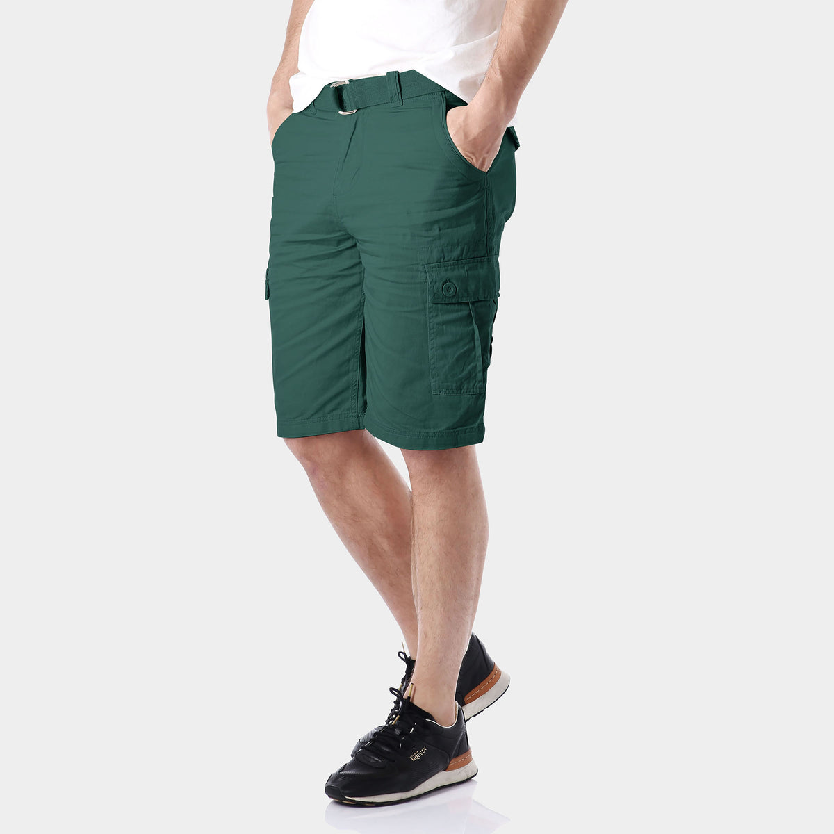 Men’s Cargo Shorts with Belt in cargo shorts_mens cargo shorts_men's cargo shorts_wrangler cargo shorts_boys cargo shorts_unionbay cargo shorts_old navy cargo shorts_Wood Green - H