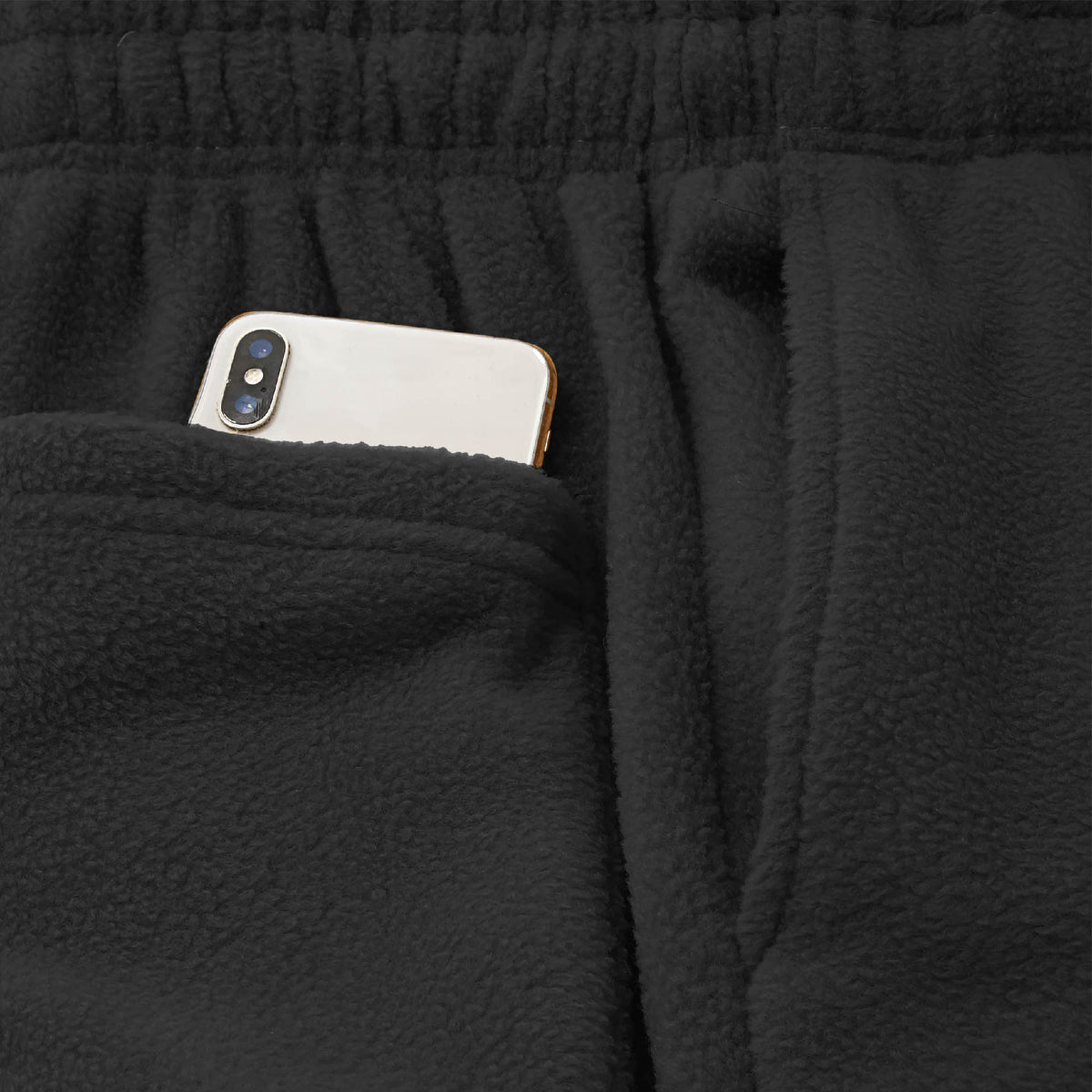 Men’s Fuzzy Sweatpants in fuzzy sweatpants_fuzzy joggers_sweatpants_jogging pants_track pants_track pants men_mens sweatpants_mens jogging bottoms_Black - Hat and Beyond fleece jog