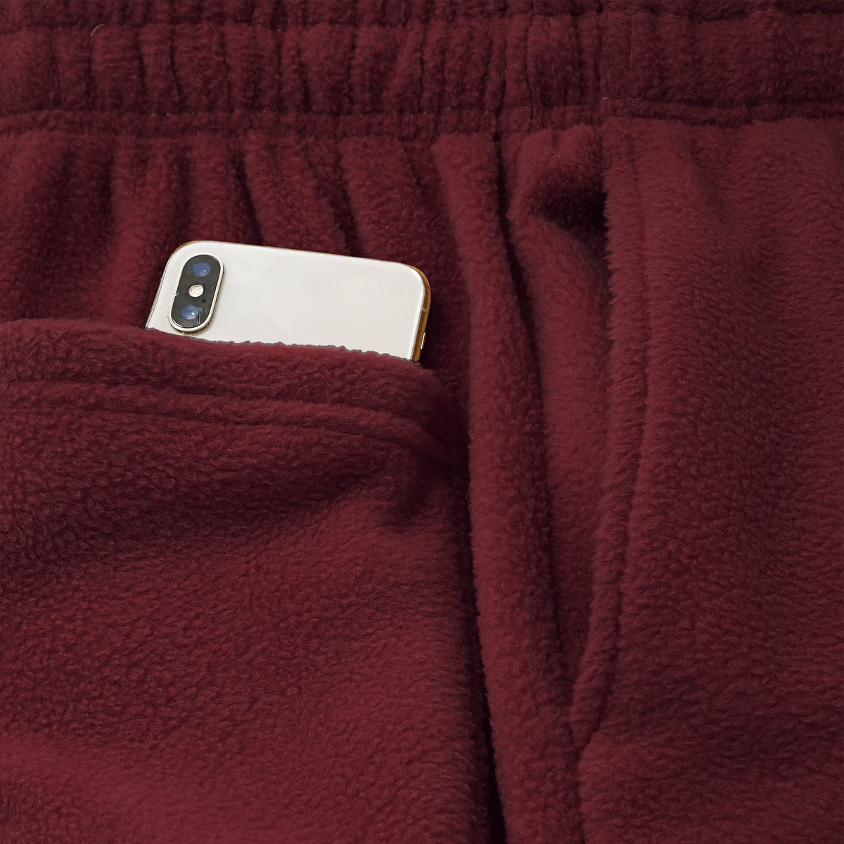 Men’s Fuzzy Sweatpants in fuzzy sweatpants_fuzzy joggers_sweatpants_jogging pants_track pants_track pants men_mens sweatpants_mens jogging bottoms_Maroon - Hat and Beyond fleece jo