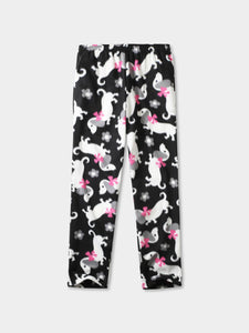 Men's Animal Puppy Print Fleece Pajama