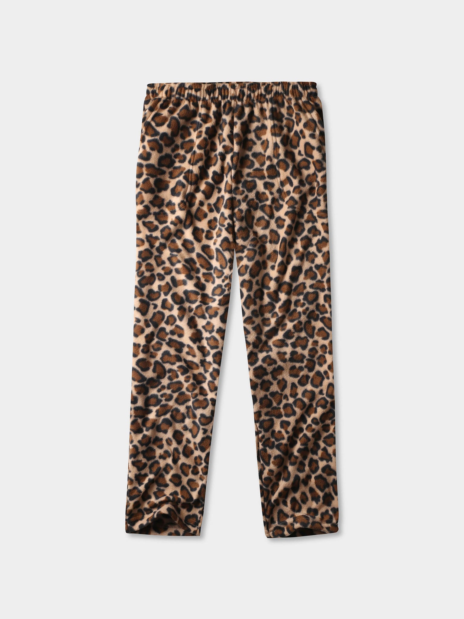 Men's Leopard Print Fleece Pajama Pajamas Sweats Hat and Beyond