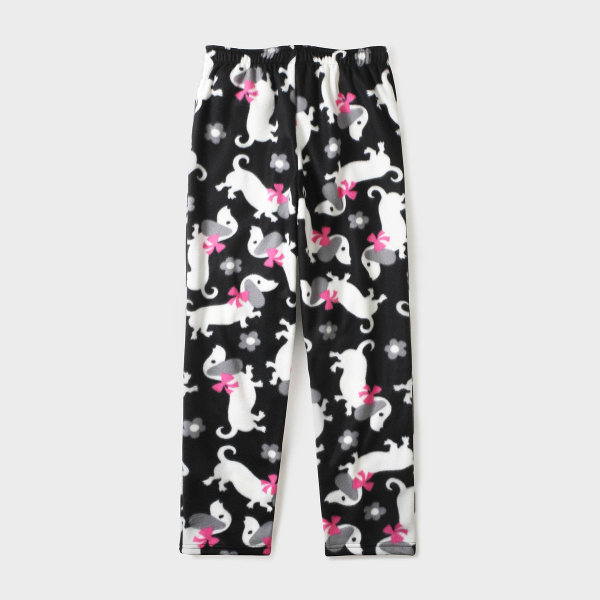 Men’s Animal Puppy Print Fleece Pajama in pajama pants_mens pajama pants_mens lounge pants_old navy pajama pants_pajama bottoms_pj pants_fuzzy pajama pants_family pajama pants_Blac