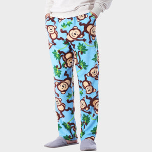 pajama pants_mens pajama pants_mens lounge pants_old navy pajama pants_pajama bottoms_pj pants_fuzzy pajama pants_family pajama pants_Navy/Monkey