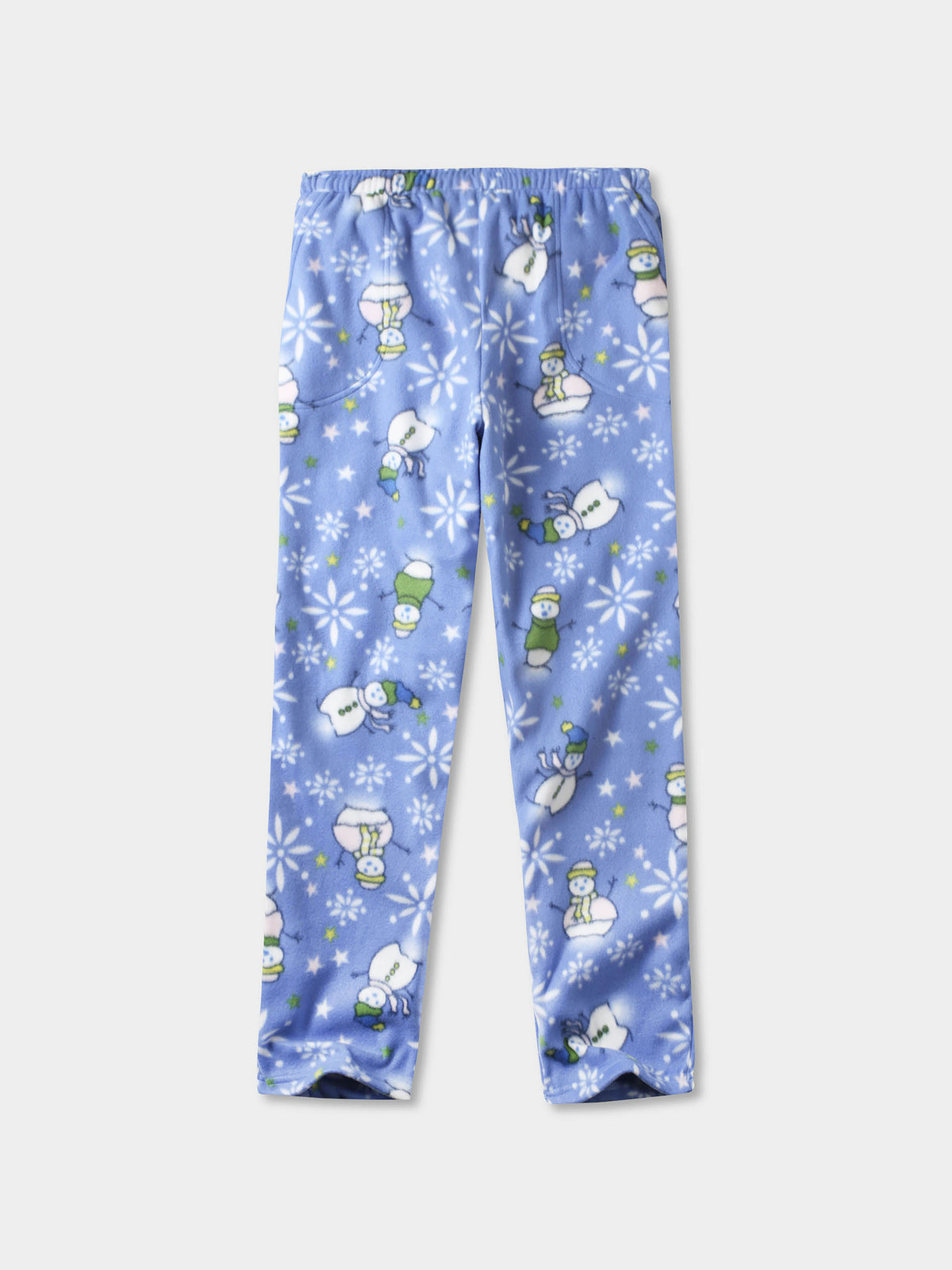 Men's Snowman Print Fleece Pajama Pants Baby Blue – Wholesale Blank Fleece Pajama Pants | Hat and Beyond