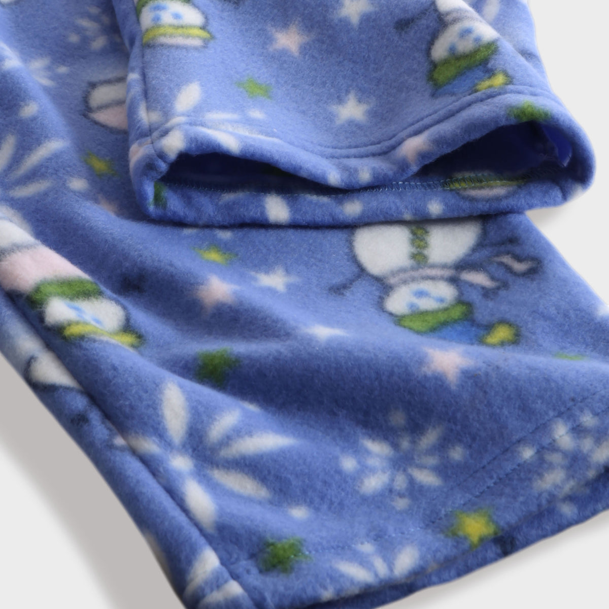Men’s Snowman Fleece Pajama in pajama pants_mens pajama pants_mens lounge pants_soft pajama pants_pajama bottoms_pj pants_soft lounge pants_family pajama pants_Baby Blue Snowman - 