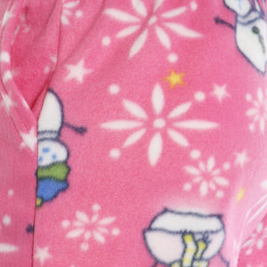 pajama pants_mens pajama pants_mens lounge pants_soft pajama pants_pajama bottoms_pj pants_soft lounge pants_family pajama pants_Pink Snowman
