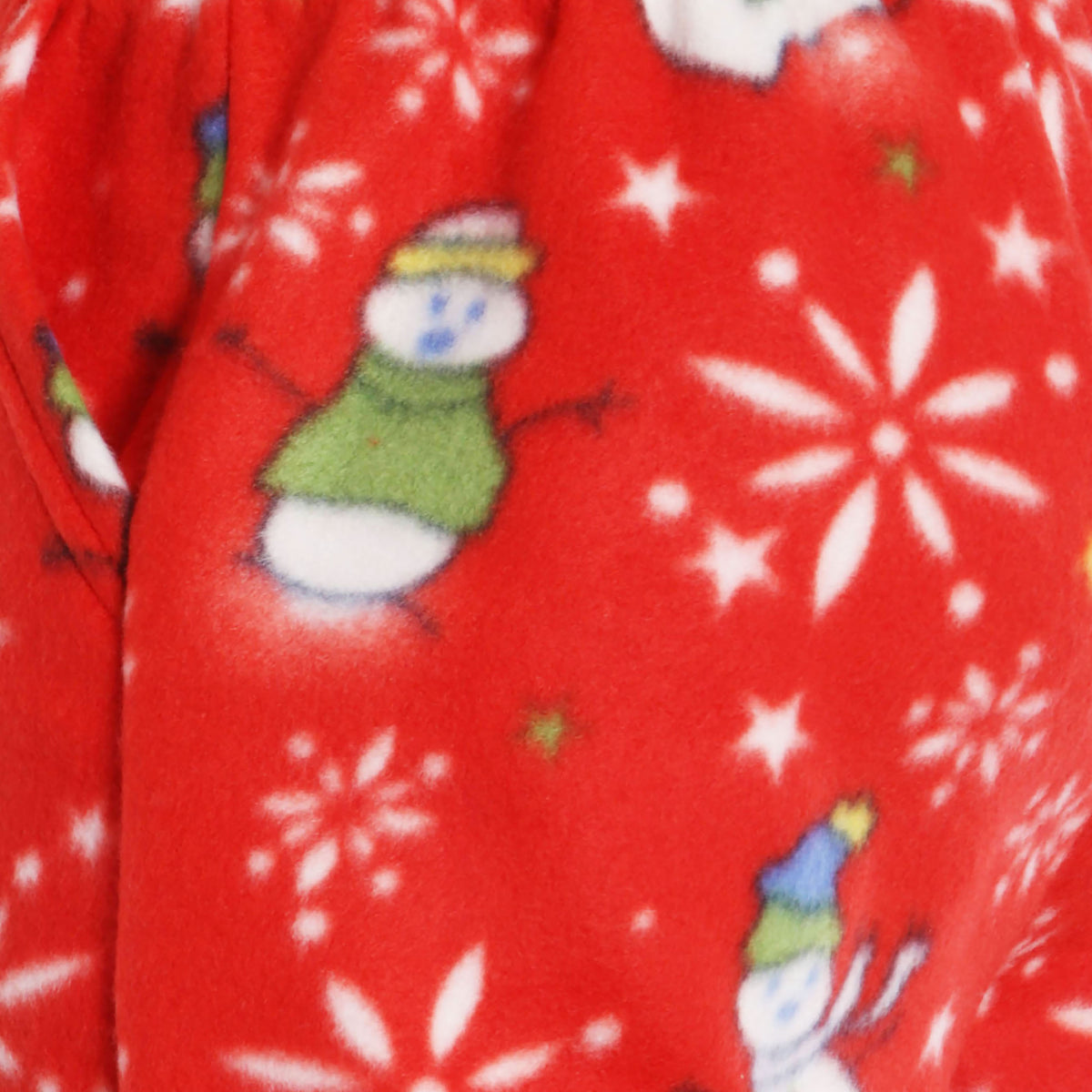 Men’s Snowman Fleece Pajama in pajama pants_mens pajama pants_mens lounge pants_soft pajama pants_pajama bottoms_pj pants_soft lounge pants_family pajama pants_Red Snowman - Hat an