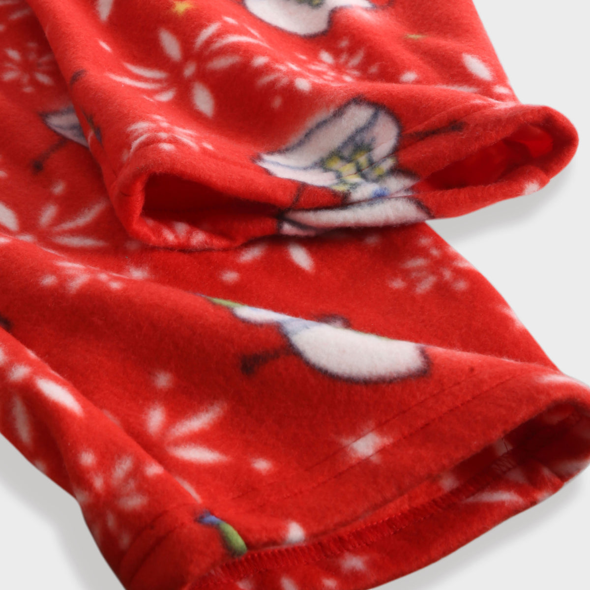 Men’s Snowman Fleece Pajama in pajama pants_mens pajama pants_mens lounge pants_soft pajama pants_pajama bottoms_pj pants_soft lounge pants_family pajama pants_Red Snowman - Hat an